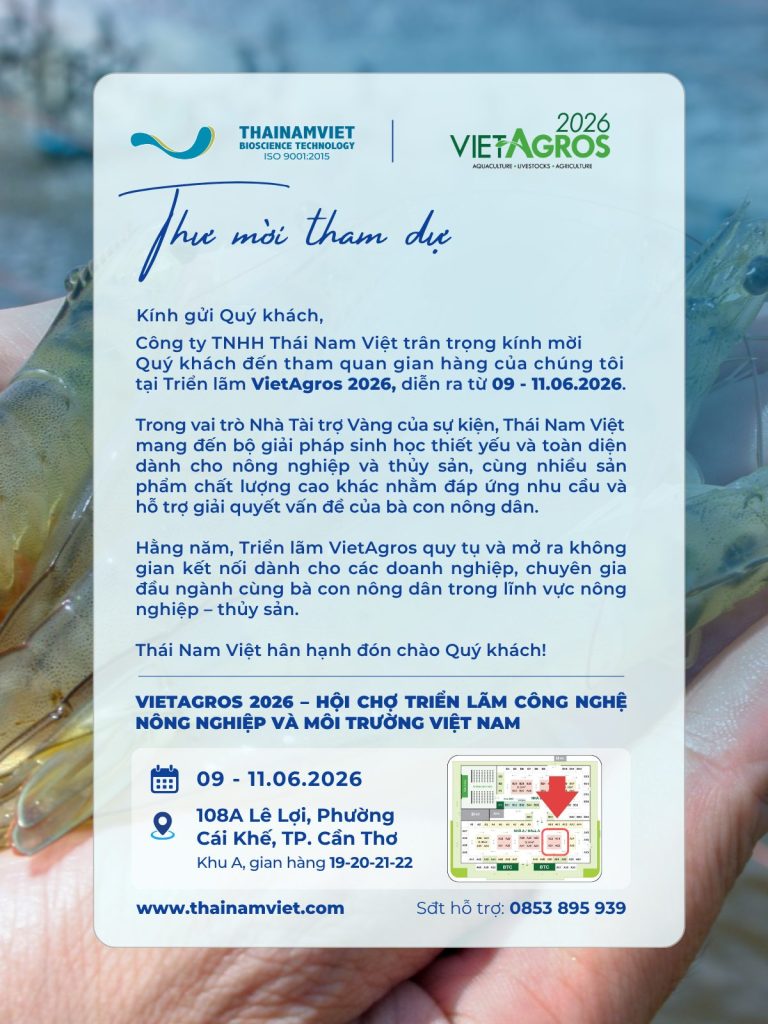 Thư mời tham dự VietAgros 2026 cùng Thái Nam Việt 1 Thư mời vietagros 2026 - web banner